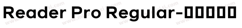 Reader Pro Regular字体转换